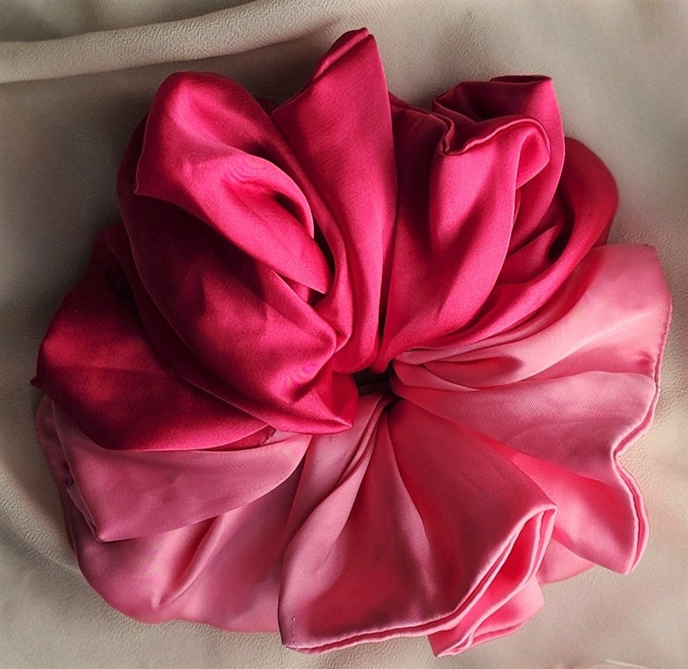 Blush & Bold Two-Tone Scrunchie