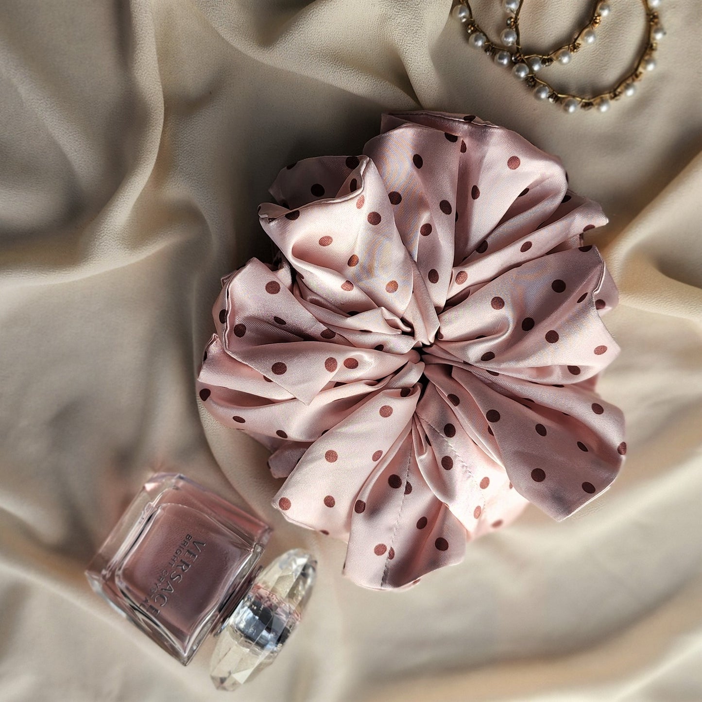 Large Polka Scrunchie ✨
